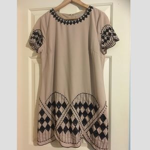 Moon Checkered Dress